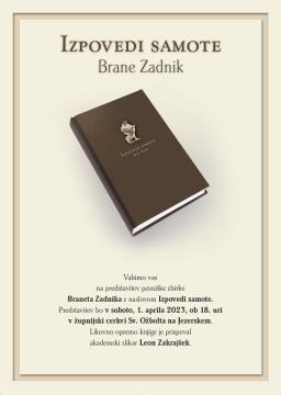 Vabilo na predstavitev pesniške zbirke